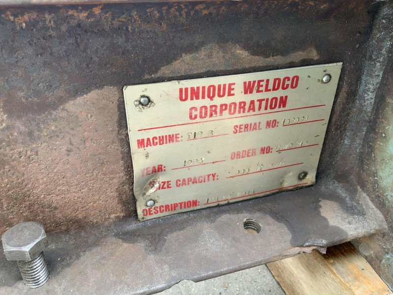 3000 LB UNIQUE WELDO TANK TURNING ROLLS: STOCK #81378