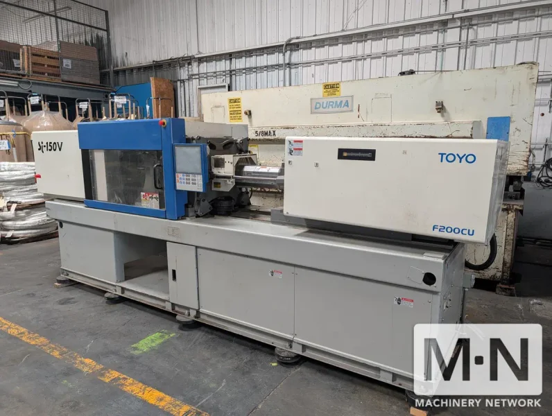 150 TON 6.7 OZ TOYO MODEL SI-150V-F200CU ELECTRIC INJECTION MOLDING MACHINE MFG 2013