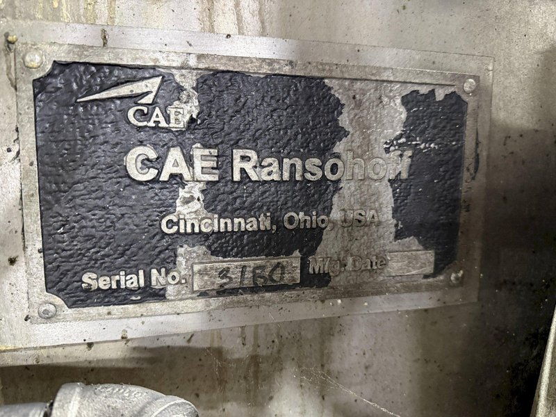 24" WIDE BELT CAE RANSOHOFF 3-STAGE STAINLESS STEEL BELT CONVEYOR PARTS WASHER, WITH RUST INHIBITOR APPLICATION: YOBRO #25378