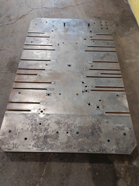 96&quot; X 60&quot; T-SLOTTED BOLSTER PLATE / LAYOUT SURFACE PLATE: STOCK #12681
