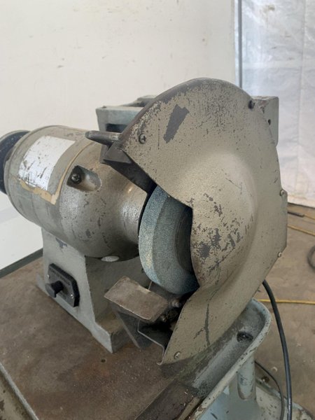 8" X 5 HP DOUBLE END PEDESTAL GRINDER. STOCK # 0680324