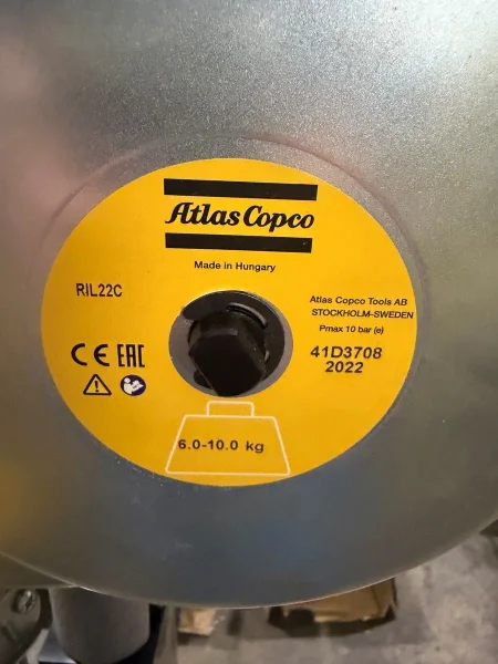 NEW ATLAS COPCO LINEAR TORQUE REACTION ARM AND TOOL BALANCER MODEL SML-T100 / RIL22C