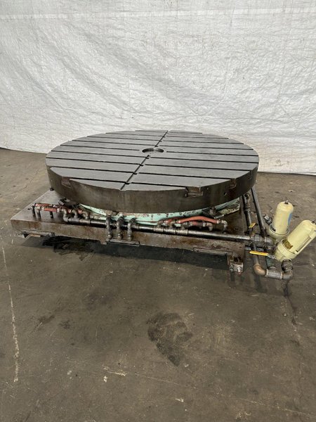 60&quot; LUCAS AIR LIFT ROTARY POSITIONING TABLE. STOCK #0314122