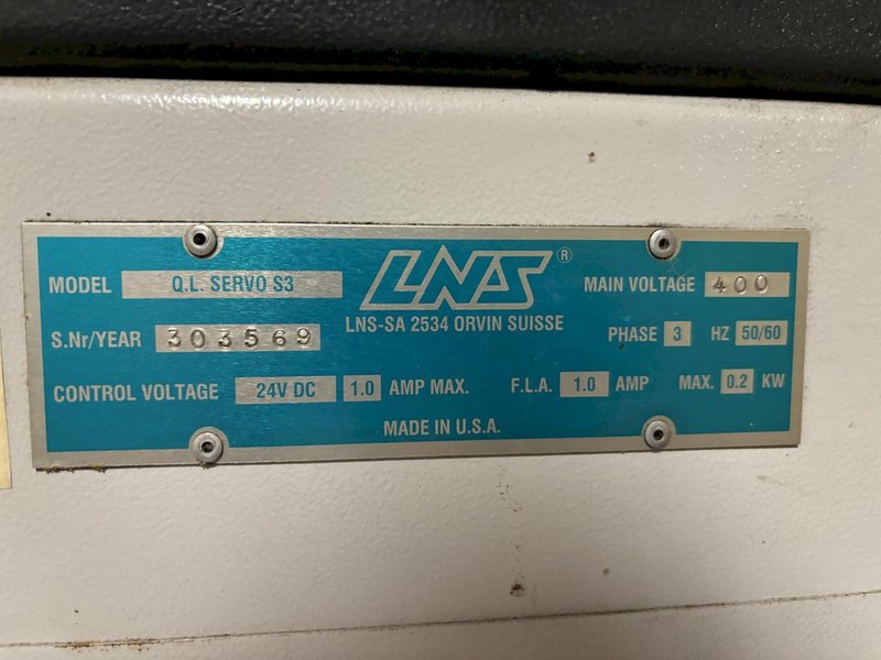 LNS Quick Load Servo S3 Bar Feeder