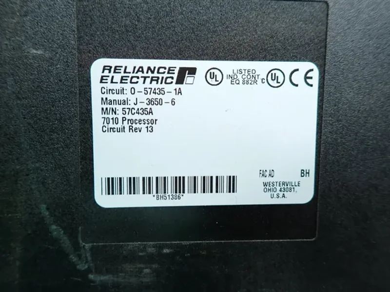 RELIANCE ELECTRIC PROCESSOR MODULE, 3PCS  -  57C435A
