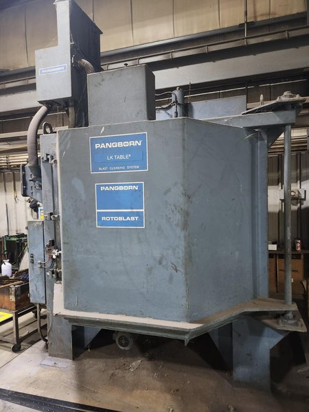 72” PANGBORN MODEL #RLK-7 ROTARY TABLE SHOT BLAST MACHINE : YOBRO 25200