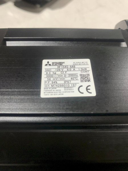 MITSUBISHI SERVO MOTOR HF154S-A48 USED