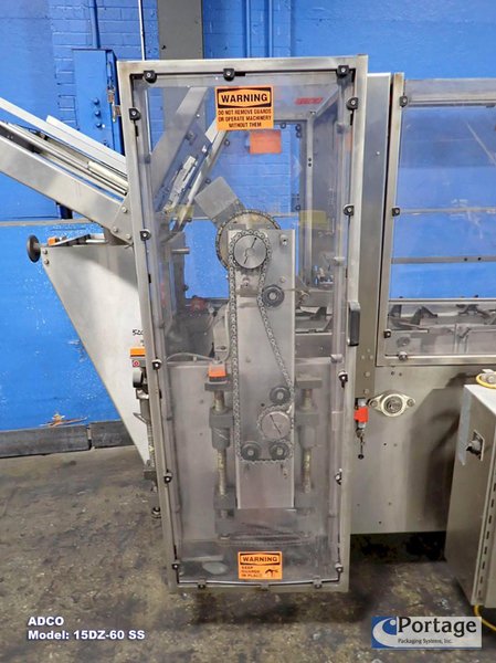 ADCO Manufacturing Model: 15DZ-60 SS  ||  Hand Load Horizontal Cartoner