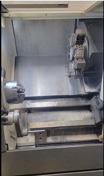 Hyundai Wia HD 2200 CNC Lathe, 2018 – 8″ Chuck, Rigid Tapping, Chip Conveyor