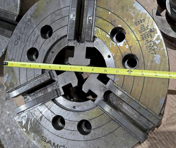 SAMCHULLY HC‑15D 15″ 3‑Jaw Self‑Centering Lathe Chuck USED