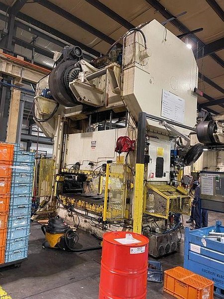 300 ton Eagle SC2-300-108-48 Used Straight Side Stamping Press For Sale, Recondition in Process, Year 1995