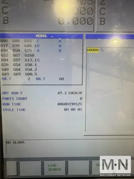 Doosan DVF-5000 CNC Vertical Machining Center, 2019 w/5th Axis Trunnion Table &amp; B Axis
