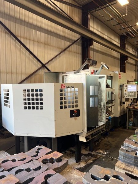 Haas EC-400 400MM HMC, 2019 – 6 Station Pallet Pool, Full 4th Axis, Tooling, 40 Taper Side Mount Tool Changer, TSC