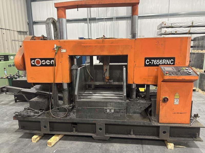 22″ x 30″ Cosen C-7656RNC Horizontal Dual Column Band Saw, 2013 – Digital Control