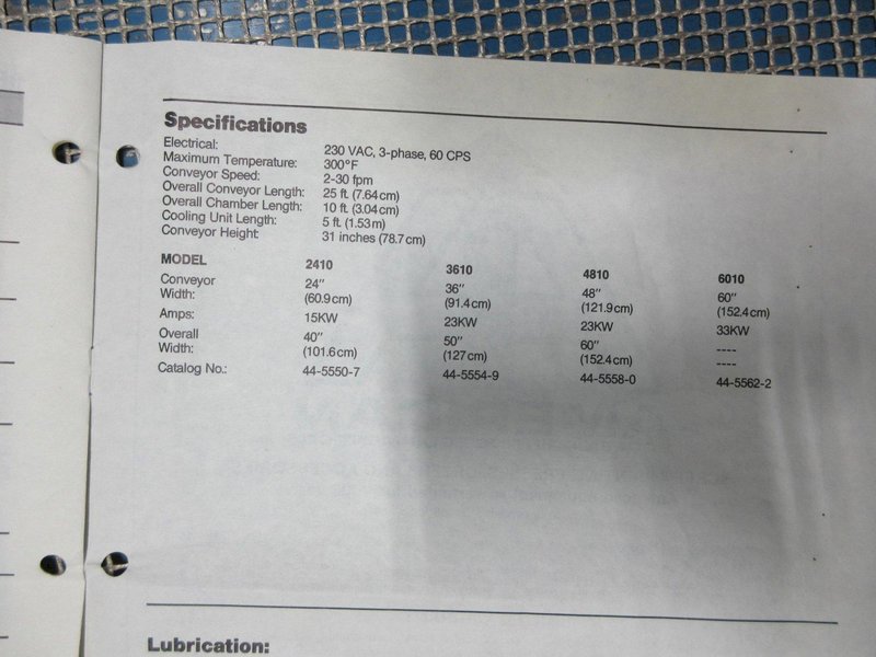 American Zephyr 3-D Drying Conveyor Paint Curing Oven- Auction Item