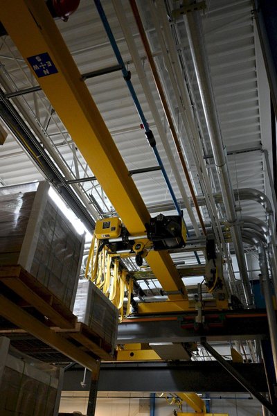 3 TON X 29' SPAN X 35' LONG X 14' LIFT MASS FREE STANDING BRIDGE CRANE SYSTEM 2009: STOCK #23155