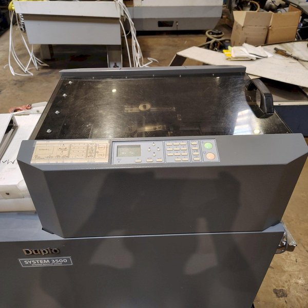 Duplo System 3500 Booklet Maker; 2011 w/ 445 Creaser &amp; Feeder; 2018 – Fully Automated