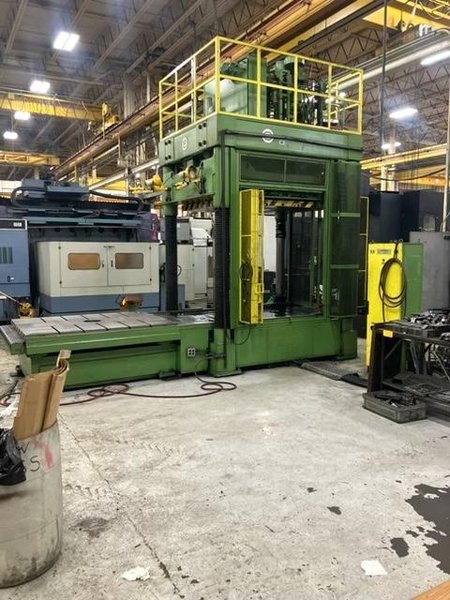 165 TON MILLUTENSIL MIL 203 HYDRAULIC FLIP OUT PLATTEN SPOTTING PRESS. STOCK # 0873826