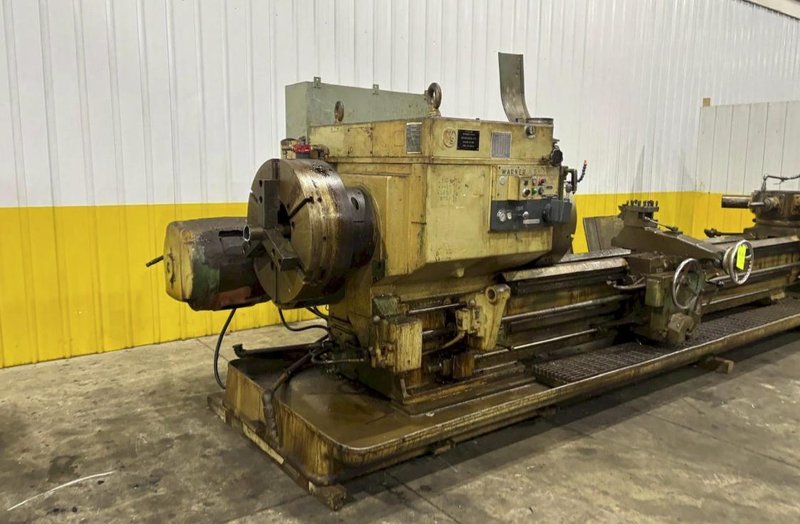 12.5" HOLLOW SPINDLE WARNER &amp; SWASEY MODEL 4A (M–3580) SQUARE HEAD TURRET LATHE. STOCK # 1107725