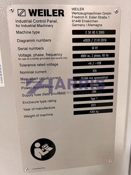 Weiler E50 HD x 2000