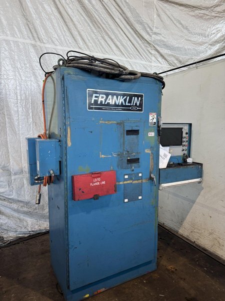 196 TON X 20” WIDTH X 1” FRANKLIN MODEL #B5196-20 AUTOMATIC FLANGE/PLATE LINE. STOCK # 0663625