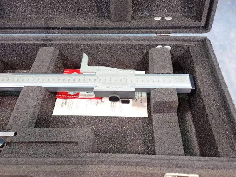 STARRETT 20" 510mm VERNIER HEIGHT GAGE W/CASE  -  254E&amp;M
