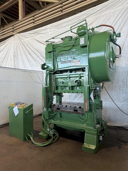 100 TON MINSTER P2-100-48 PIECE MAKER STRAIGHT SIDE HIGH SPEED PRESS. STOCK # 0883425