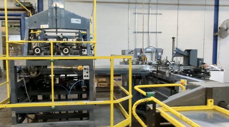 Emmeci MC-92 HSB DX Automatic Rigid Box Forming Line – Right-Hand Discharge