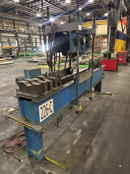 75 TON X 96" DRILCO TRAVELING HEAD HYDRAULIC STRAIGHTENING PRESS: YOBRO #25865