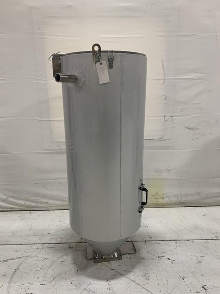 New AEC Drying Hopper, WH200, Approx. 200 lb Capacity, Insulated, Stainless Steel