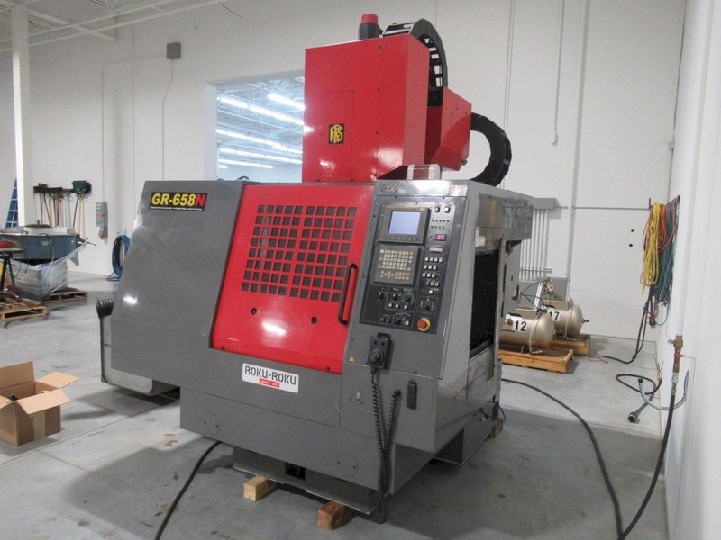 Roku-Roku GR-658N CNC Graphite Machining Center, Fanuc 16i-M, 32K RPM, HSK Taper, Dust Collector
