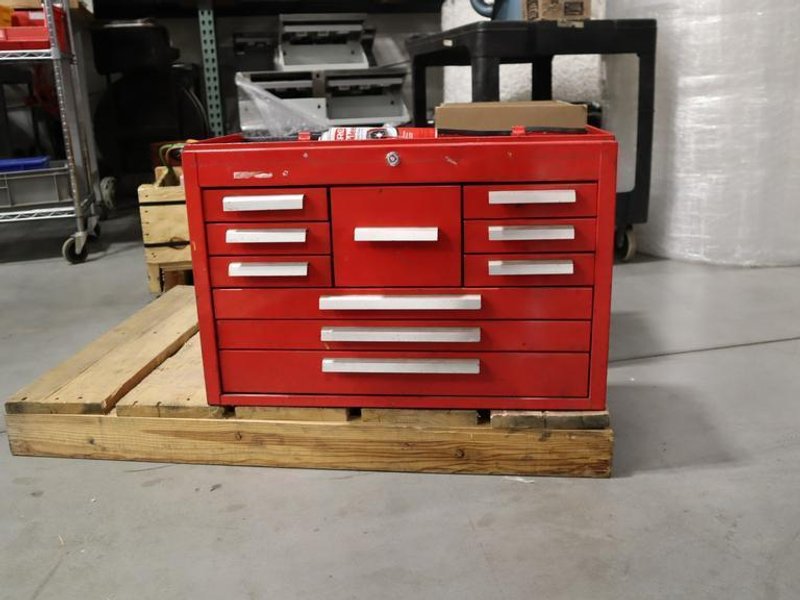 10-Drawer Benchtop Tool Box w/ Contents- Auction Item
