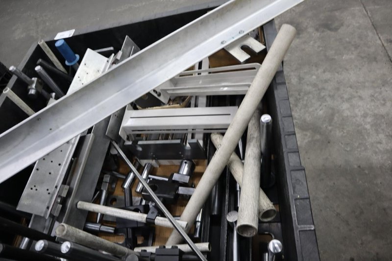 Manual Front Guage Stops, Arms and Fingers in Crate- Auction Item