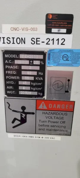 2017 VISION WIDE SE-2112 | Millers, Gantry/Bridge