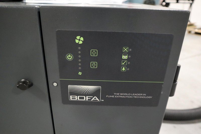 Epilog FiberMark 24 Series 8000, 30 Watt CNC Marking Laser On Portable Cart with Bofa Fume Extractor System- Auction Item