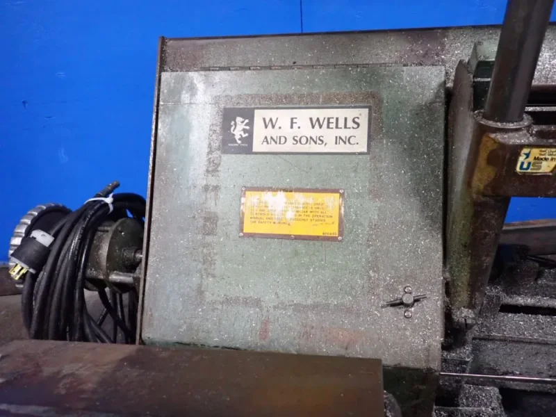 W.F. WELLS AND SONS, INC. HORIZONTAL BAND SAW  -  W-10-1