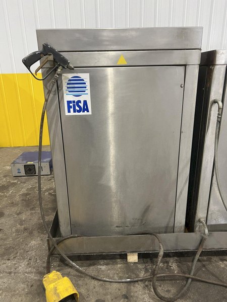 3 TANK FISA MODEL #3VST-350P ULTRASONIC PARTS BASKET TYPE CLEANING SYSTEM: STOCK #20623