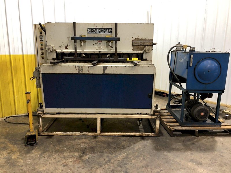 48" X 3/16" BIRMINGHAM MODEL #H-0445 HYDRAULIC SHEAR: STOCK #16941