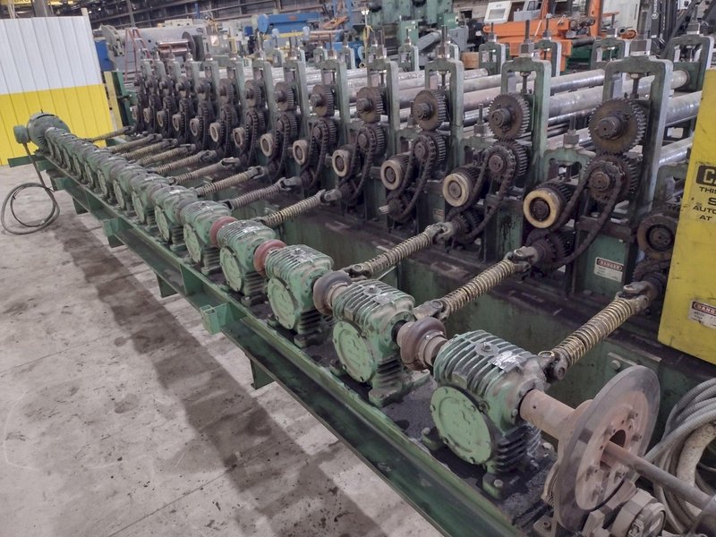 14 STAND X 3.5&quot; X 50&quot; ASC DOUBLE DECK DUAL HEIGHT PANEL ROLLFORMER: STOCK #14732