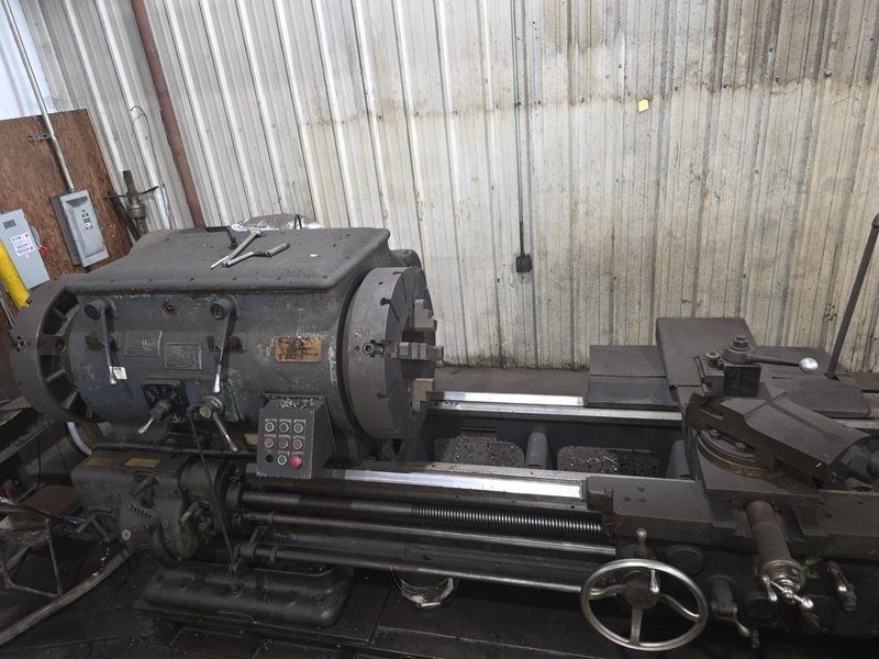 Lehmann 40″ x 360″ Engine Lathe – 13″ Spindle Bore, Twin Carriage, Front &amp; Rear Chucks, Steady Rests