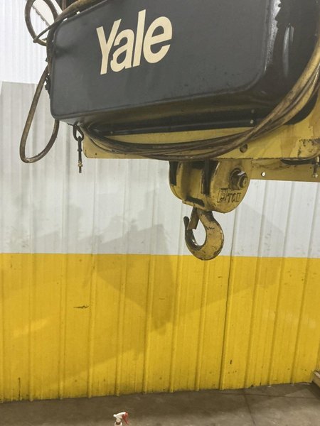 5 TON YALE PATRIOT SERIES 2000 UNDERHUNG CRANE HOIST WITH POWER TROLLEY : YOBRO #25281