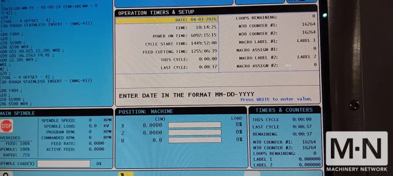 HAAS ST-30 CNC Lathe, 2014