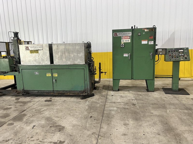 500 kw AMERICAN INDUCTION HEATING 2 COIL BILLIT HEATING SYSTEM, WITH FEEDER &amp; CONTROLS: STOCK #20810: STOCK #20813