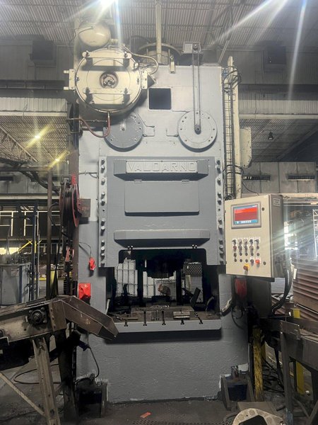 300 TON VALDARNO STRAIGHT SIDE FORGING TRIM PRESS, UPDATED CONTROLS: STOCK #19110