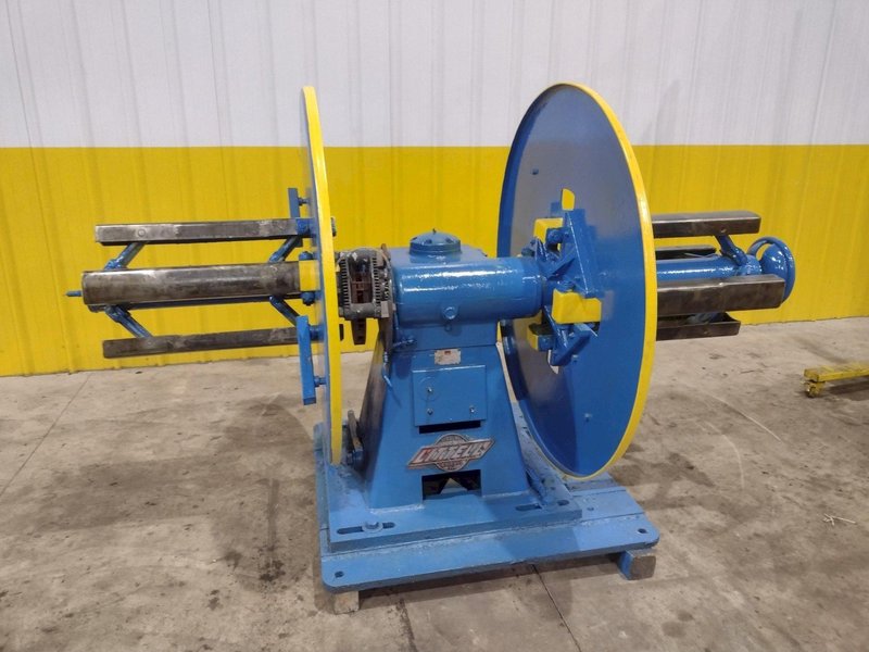 2,500 LB X 24&quot; LITTELL MODEL #25-12 DOUBLE END PULL OFF COIL REEL UNCOILER: STOCK #22533