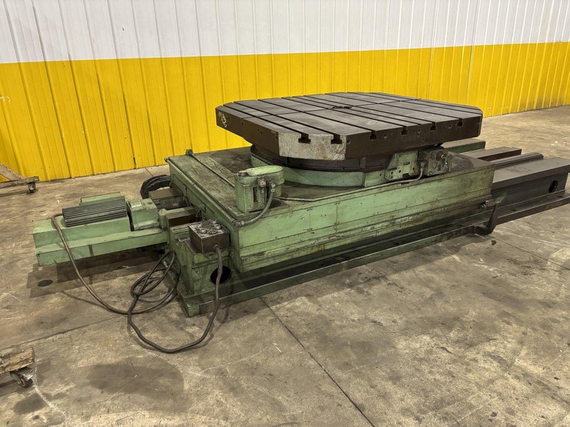 60&quot; X 60&quot; CINCINNATI GILBERT ROTARY TABLE W/ 60&quot; POWER TRAVEL: STOCK #23585