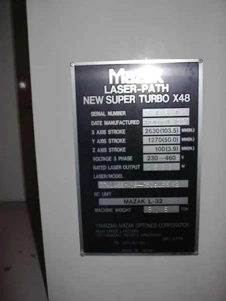1991 MAZAK YB-1500LB5M2 | Laser Cutters
