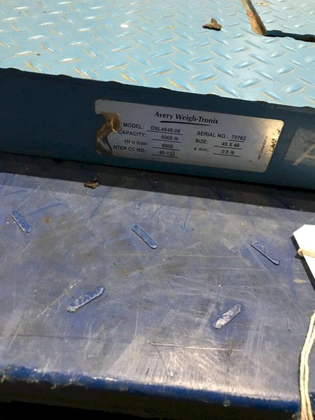 AVERY WEIGH-TRONIX DSL 4848-05 SCALE MAX CAPACITY 5000LB