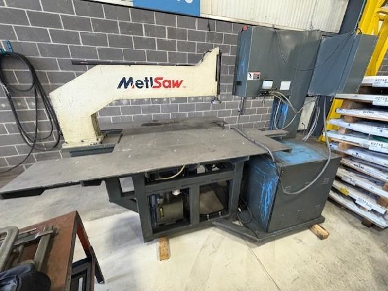 20" X 13" DOALL METL VERTICAL CIRCLE CONTOUR BAND SAW WITH METL SAW HYDRAULIC ROTATING FLOAT TABLE STOCK# 4118