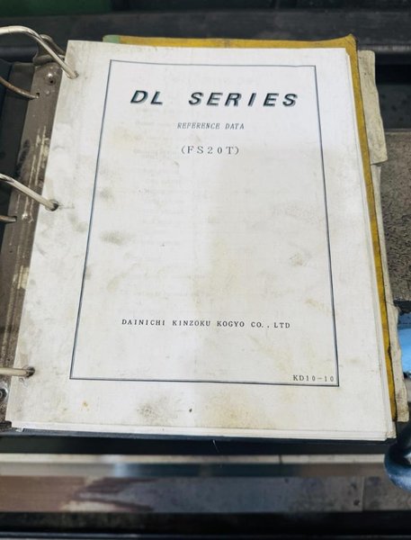 29.5" X 157" DAINICHI DL75X400 CNC FLATBED WITH FANUC CONTROL. STOCK # 0873926